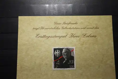 4.2.1997; Personalisierte Geburtstagskarte; Personalisierte Ersttagskarte; Personalisierte Geburtskarte
