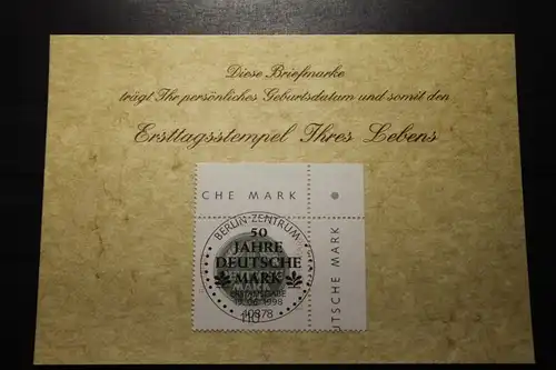 19.6.1998; Personalisierte Geburtstagskarte; Personalisierte Ersttagskarte; Personalisierte Geburtskarte