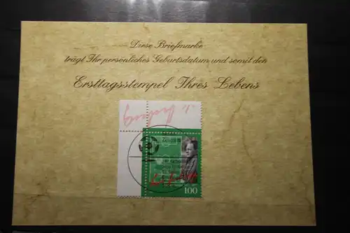 16.1.1997; Personalisierte Geburtstagskarte; Personalisierte Ersttagskarte; Personalisierte Geburtskarte