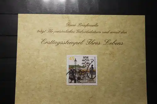 16.8.2005; Personalisierte Geburtstagskarte; Personalisierte Ersttagskarte; Personalisierte Geburtskarte