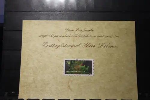 6.10.2019; Personalisierte Geburtstagskarte; Personalisierte Ersttagskarte; Personalisierte Geburtskarte