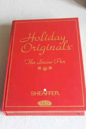 Sheaffer Schreibset; Limited Edition; Holiday Originals - The Snow Pen 1997;
Füllfederhalter und Kugelschreiber