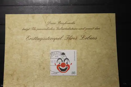 13.12.2002; Personalisierte Geburtstagskarte; Personalisierte Ersttagskarte; Personalisierte Geburtskarte
