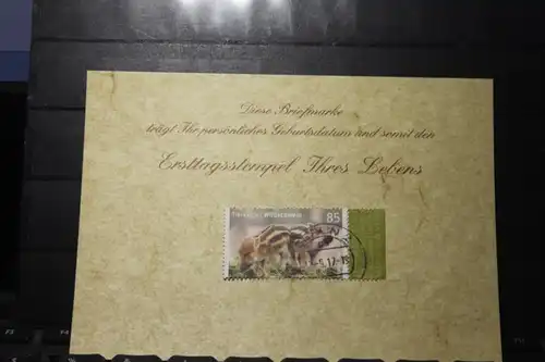 12.9.2017; Personalisierte Geburtstagskarte; Personalisierte Ersttagskarte; Personalisierte Geburtskarte
