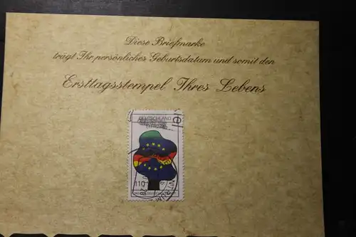 24.9.2001; Personalisierte Geburtstagskarte; Personalisierte Ersttagskarte; Personalisierte Geburtskarte