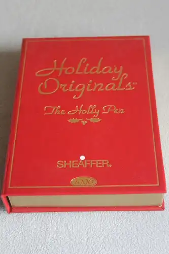 Sheaffer Schreibset; Limited Edition; Holiday Originals - The Holly Pen 1996;
Füllfederhalter und Kugelschreiber