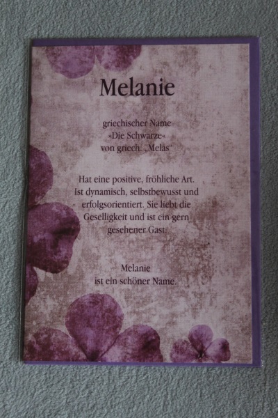 Melanie Namenskarte Melanie Geburtstagskarte Melanie Gluckwunschkarte Melanie Personalisierte Karte Melanie Nr Oid Oldthing Son