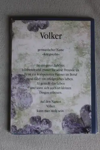 Volker, Namenskarte Volker, Geburtstagskarte Volker, Glückwunschkarte Volker, Personalisierte Karte

 Volker