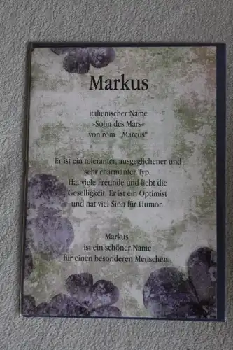 Markus, Namenskarte Markus, Geburtstagskarte Markus, Glückwunschkarte Markus, Personalisierte Karte

 Markus