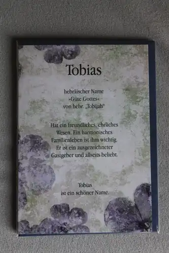 Tobias, Namenskarte Tobias, Geburtstagskarte Tobias, Glückwunschkarte Tobias, Personalisierte Karte

 Tobias