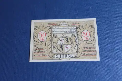 Notgeld  50 Pf. der Stadt Hildburghausen