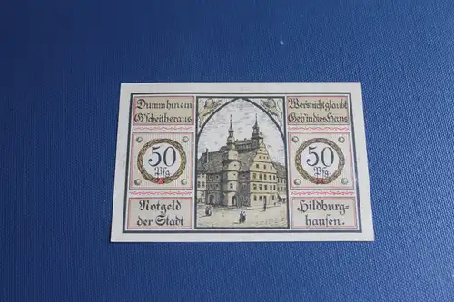 Notgeld  50 Pf. der Stadt Hildburghausen