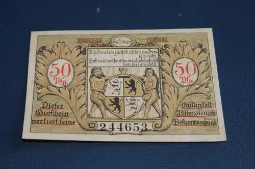 Notgeld  50 Pf. der Stadt Hildburghausen