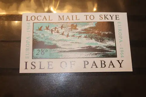 Isle of Pabay EUROPA-UNION-Mitläufer, CEPT-Mitläufer, Englische Insel-Lokalpost-Marken Blockausgabe 1964