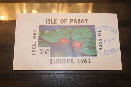 Isle of Pabay EUROPA-UNION-Mitläufer, CEPT-Mitläufer, Englische Insel-Lokalpost-Marken Blockausgabe 1963