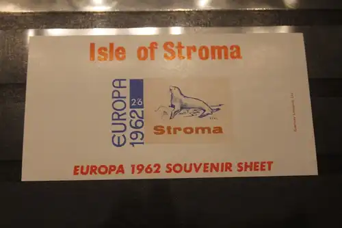Isle of Pabay EUROPA-UNION-Mitläufer, CEPT-Mitläufer, Englische Insel-Lokalpost-Marken Blockausgabe 1962