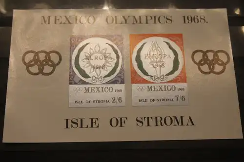 Isle of Pabay EUROPA-UNION-Mitläufer, CEPT-Mitläufer, Englische Insel-Lokalpost-Marken Blockausgabe 1968