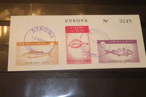 Isle of Stroma, EUROPA-UNION-Mitläufer, CEPT-Mitläufer, Englische Insel-Lokalpost-Marken Blockausgabe 1963