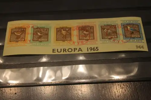 Isle of Soay, Isle of Skye, EUROPA-UNION-Mitläufer, CEPT-Mitläufer, Englische Insel-Lokalpost-Marken Blockausgabe 1965