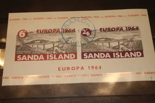Sanda Island, EUROPA-UNION-Mitläufer, CEPT-Mitläufer, Englische Insel-Lokalpost-Marken Blockausgabe 1964
