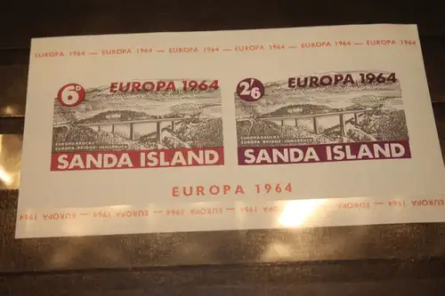 Sanda Island, EUROPA-UNION-Mitläufer, CEPT-Mitläufer, Englische Insel-Lokalpost-Marken Blockausgabe 1964