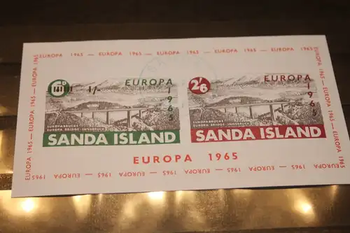 Sanda Island, EUROPA-UNION-Mitläufer, CEPT-Mitläufer, Englische Insel-Lokalpost-Marken Blockausgabe 1965