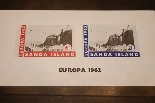 Sanda Island, EUROPA-UNION-Mitläufer, CEPT-Mitläufer, Englische Insel-Lokalpost-Marken Blockausgabe 1962