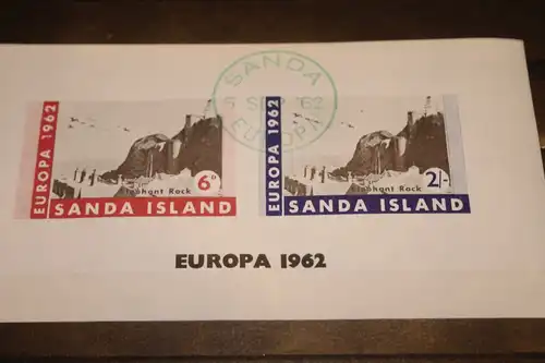 Sanda Island, EUROPA-UNION-Mitläufer, CEPT-Mitläufer, Englische Insel-Lokalpost-Marken Blockausgabe 1962