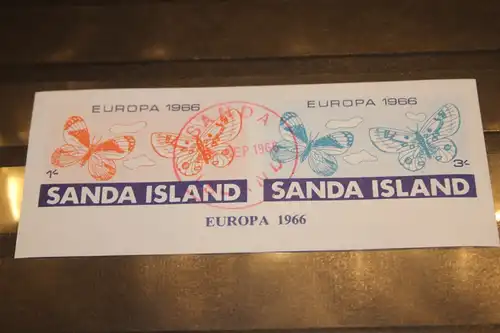 Sanda Island, EUROPA-UNION-Mitläufer, CEPT-Mitläufer, Englische Insel-Lokalpost-Marken Blockausgabe 1966
