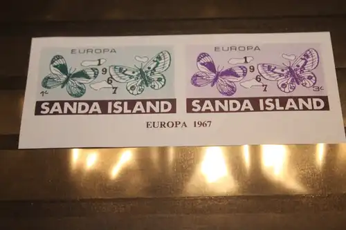 Sanda Island, EUROPA-UNION-Mitläufer, CEPT-Mitläufer, Englische Insel-Lokalpost-Marken Blockausgabe 1967