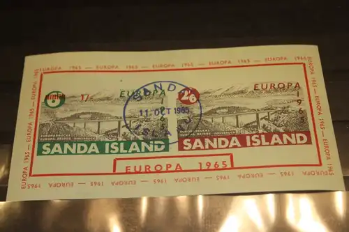 Sanda Island, EUROPA-UNION-Mitläufer, CEPT-Mitläufer, Englische Insel-Lokalpost-Marken Blockausgabe 1965