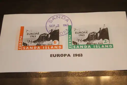 Sanda Island, EUROPA-UNION-Mitläufer, CEPT-Mitläufer, Englische Insel-Lokalpost-Marken Blockausgabe 1963