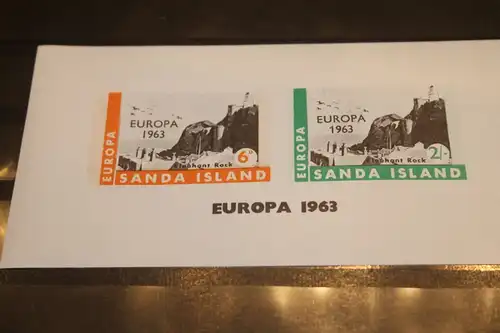 Sanda Island, EUROPA-UNION-Mitläufer, CEPT-Mitläufer, Englische Insel-Lokalpost-Marken Blockausgabe 1963