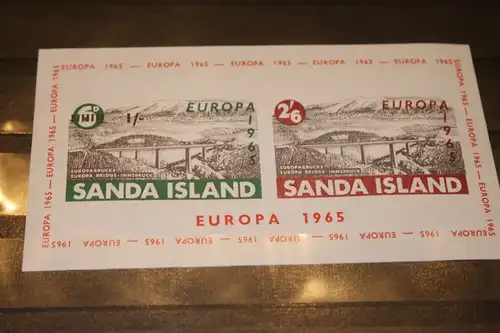 Sanda Island, EUROPA-UNION-Mitläufer, CEPT-Mitläufer, Englische Insel-Lokalpost-Marken Blockausgabe 1965
