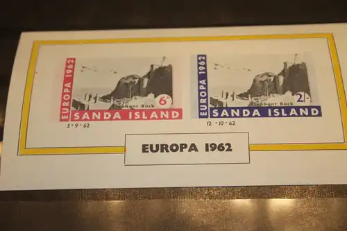 Sanda Island, EUROPA-UNION-Mitläufer, CEPT-Mitläufer, Englische Insel-Lokalpost-Marken Blockausgabe 1962