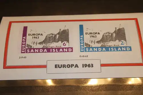 Sanda Island, EUROPA-UNION-Mitläufer, CEPT-Mitläufer, Englische Insel-Lokalpost-Marken Blockausgabe 1963