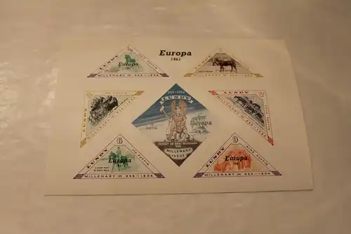 Lundy CEPT EUROPA UNION 1961, Blockausgabe