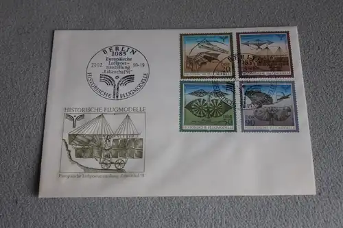 Ersttagsbrief FDC DDR: Historische Flugmodelle