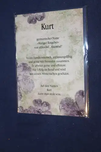 Kurt, Namenskarte Kurt, Geburtstagskarte Kurt, Glückwunschkarte Kurt, Personalisierte Karte

 Kurt
