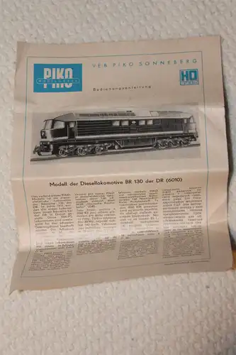 Diesellokomotive der Deutschen Reichsbahn;  BR 130;  Mit Beleuchtung; Spur H0; Epoche IV