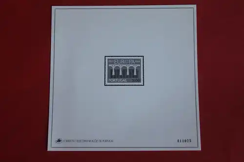 CEPT EUROPA-UNION Portugal 1984, Schwarzdruck, Schwarzdruckkarton