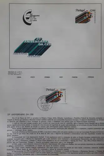 CEPT 25 Jahre EWG, Portugal 1982, MiNr. 1556;  Ersttagsblatt