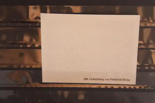 Heinrich Heine Münze; Flyer, Beschreibung, Begleitinfo