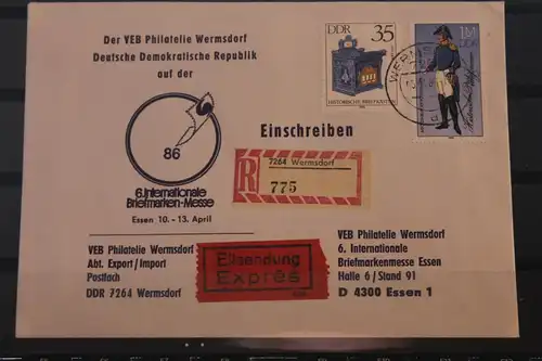 DDR 1986 Nr Briefmarkenmessen Brief 1477
