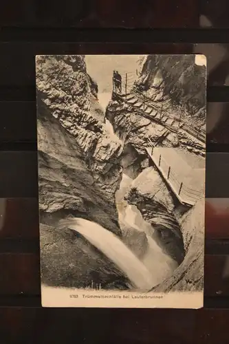 [Lithographie] Trümmelbachfälle bei Lauterbrunnen. 