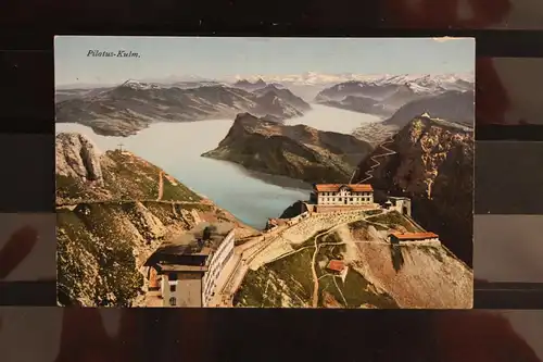 [Hand-Kolloriert] Pilatus-Kulm. 