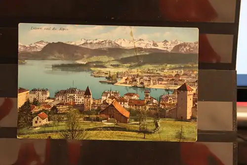 [Lithographie] Luzern und Alpen. 