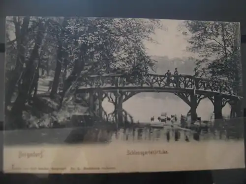 [Lithographie] Bergedorf, Schlossgartenbrücke. 
