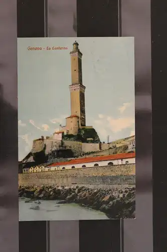 [Echtfotokarte farbig] Genova, La Lanterna. 