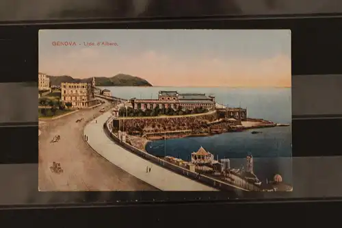 [Echtfotokarte farbig] Genova,  Lido d' Albaro. 